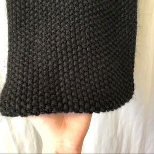 Black Knitted Infinity Scarf
